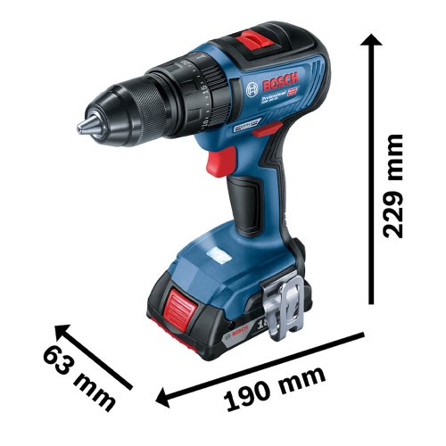 Parafusadeira/ Furadeira de Impacto à Bateria GSB 18V-50 - Bosch