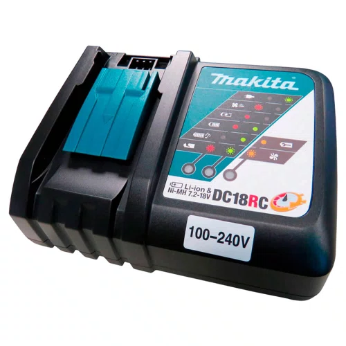 Parafusadeira/ Furadeira de Impacto DHP490Z 18V + Bateria BL1830B + Carregador DC18RC - Makita