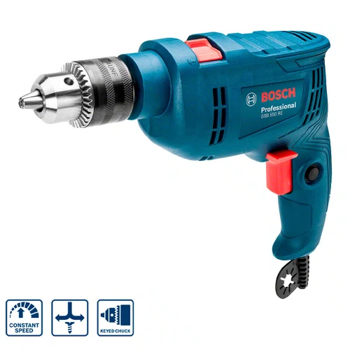 Furadeira de Impacto Bosch GSB 550 RE 550W 220V com Maleta