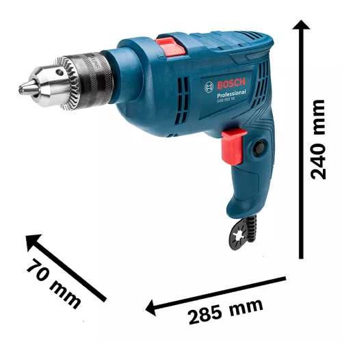 Furadeira de Impacto Bosch GSB 550 RE 550W 220V com Maleta