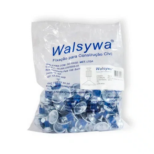 Pino Liso Ação Indireta 1/4"x28 com Arruela Walsywa com 100 peças