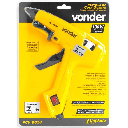 Pistola de Cola Quente 100W PCV 0018 - Vonder