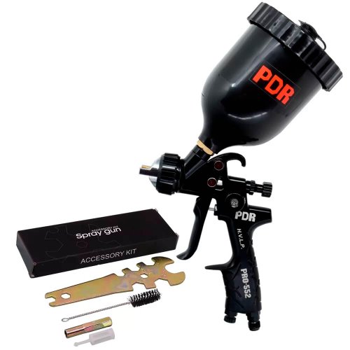 Pistola de Pintura Pneumática Gravidade HVLP 600ml Preto PRO-552 - PDR