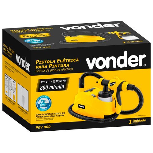 Pistola Elétrica para Pintura PEV 900 220V - Vonder