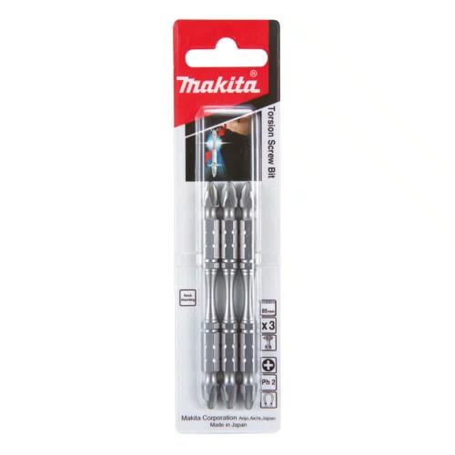 Ponta Bits de Torção PH 2-65mm com 3 peças - B-20703 - Makita