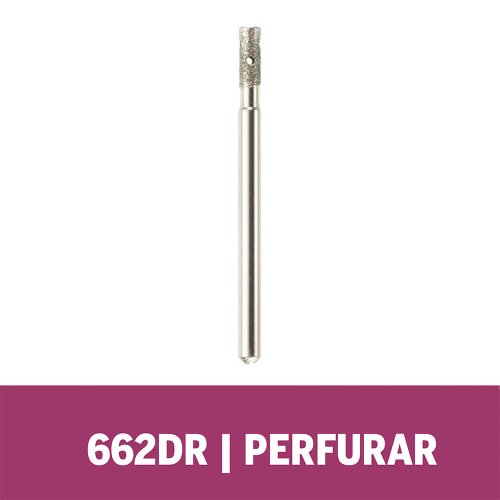 Ponta de Broca Diamantado Para Vidro 662DR - Dremel