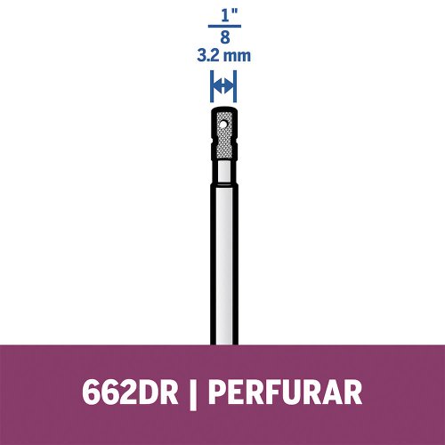Ponta de Broca Diamantado Para Vidro 662DR - Dremel