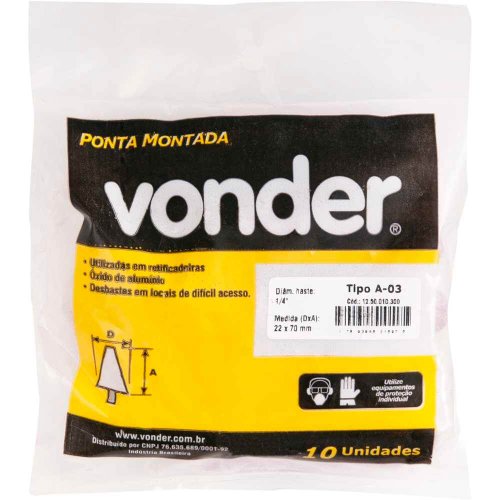 Ponta Montada A-03 Haste 1/4" - Vonder