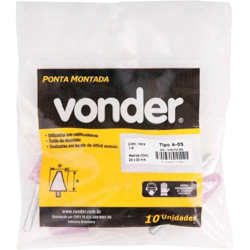 Ponta Montada A-05 Haste 1/4" - Vonder