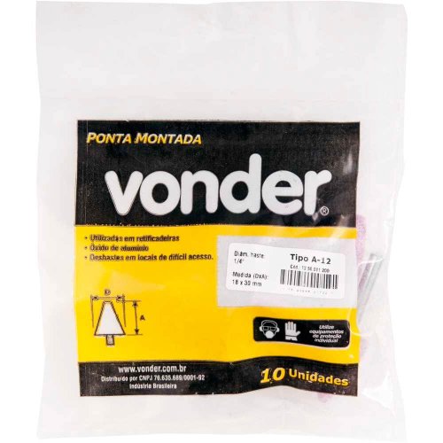 Ponta Montada A-12 Haste 1/4" - Vonder
