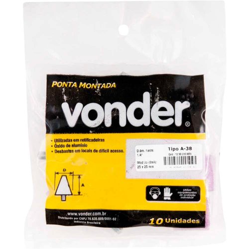 Ponta Montada A-38 Haste 1/4" - Vonder