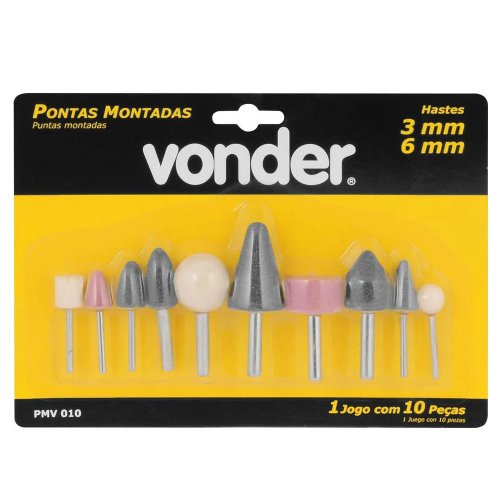 Ponta Montada Jogo com 10 peças VDP - 10 - Vonder