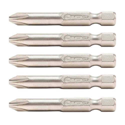 Ponta Phillips PH 2 x 50mm 1/4" com 5 peças - Sata