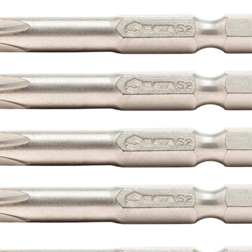 Ponta Phillips PH 2 x 50mm 1/4" com 5 peças - Sata