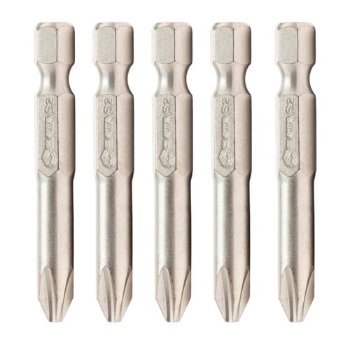 Ponta Phillips PH 2 x 50mm 1/4" com 5 peças - Sata