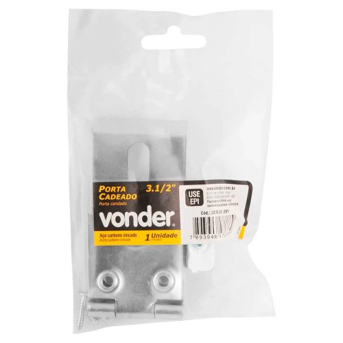 Porta Cadeado Zincado 3.1/2" - Vonder