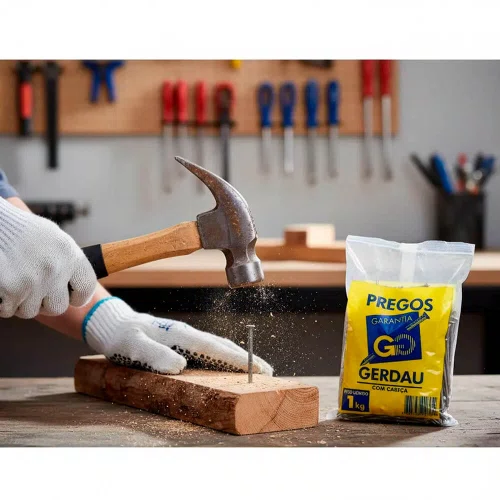 Prego de Aço com Cabeça Gerdau 18 x 27 (2.1/2 x 10) 1kg