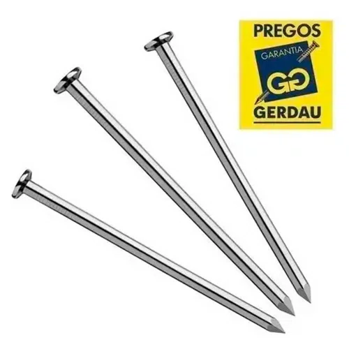 Prego de Aço com Cabeça Gerdau 19 x 36 (3.1/4" x 9) 1kg