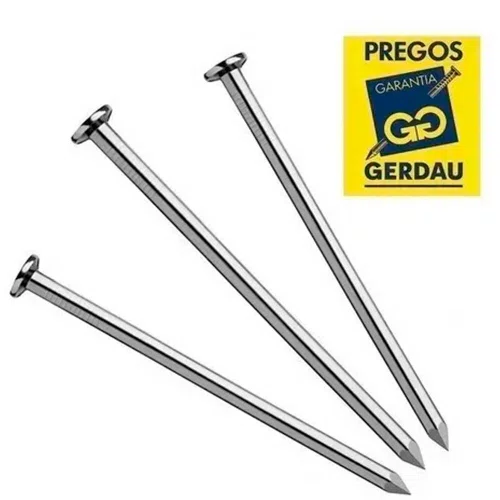 Prego de Aço com Cabeça Gerdau 22 x 48 (1/4" x 5) 1kg