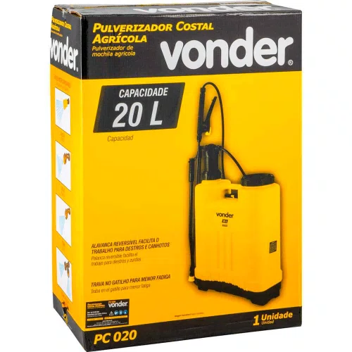 Pulverizador Costal Agrícola 20 litros PC020 - Vonder