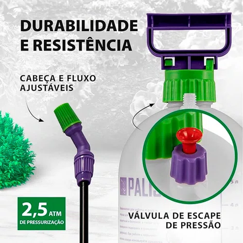 Pulverizador Manual Lateral 5 Litros - Palisad