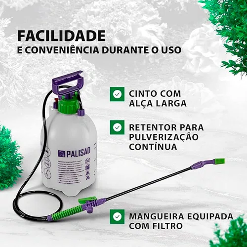 Pulverizador Manual Lateral 5 Litros - Palisad