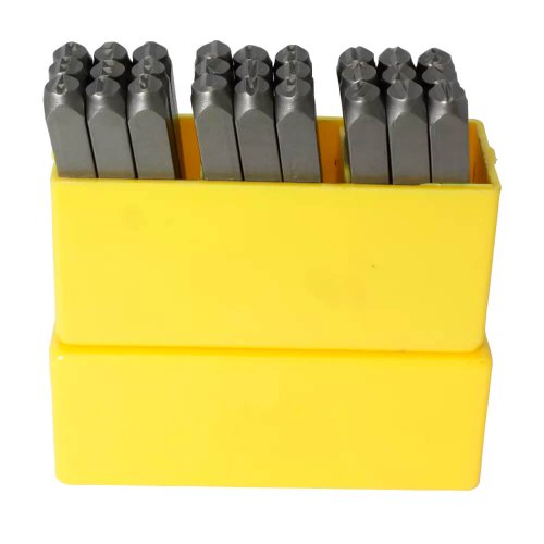 Punção Alfabético 5,00mm com 27 peças - Rocast
