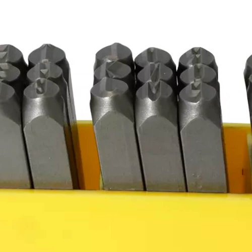 Punção Alfabético 5,00mm com 27 peças - Rocast