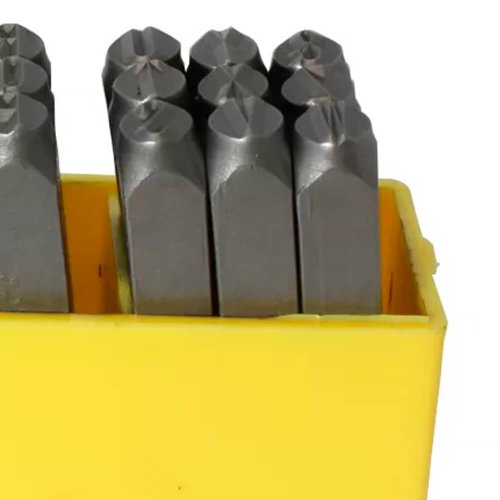Punção Alfabético 5,00mm com 27 peças - Rocast