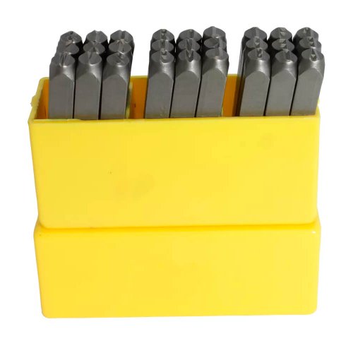Punção Alfabético 5,00mm com 27 peças - Rocast