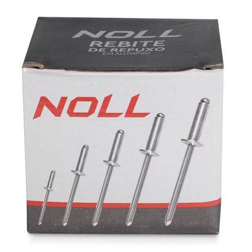 Rebite Repuxo RA 510 4.8 x 10.0mm Com 500 Peças - Noll