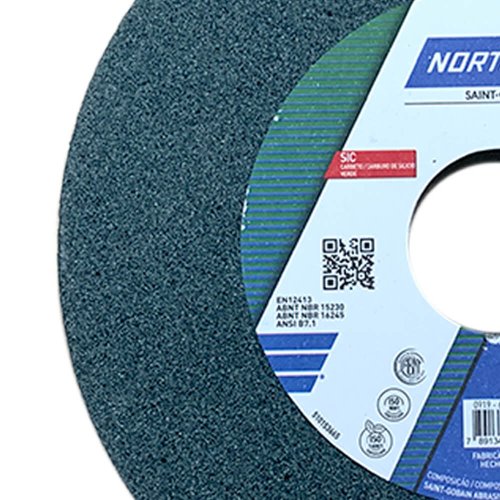 Rebolo Reto 39C100 6" x 3/4" x 1.1/4" - Norton