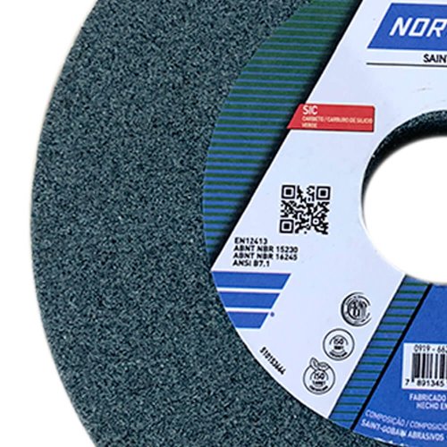 Rebolo Reto 39C80 6 x 3/4 x 1.1/4" - Norton