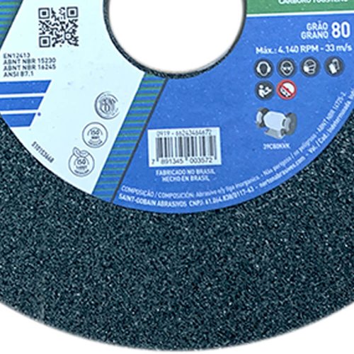Rebolo Reto 39C80 6x1x1.1/4 - Norton