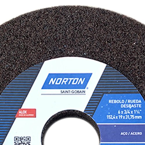 Rebolo Reto A36 QVS 152,4X19,0X31,75 - Norton