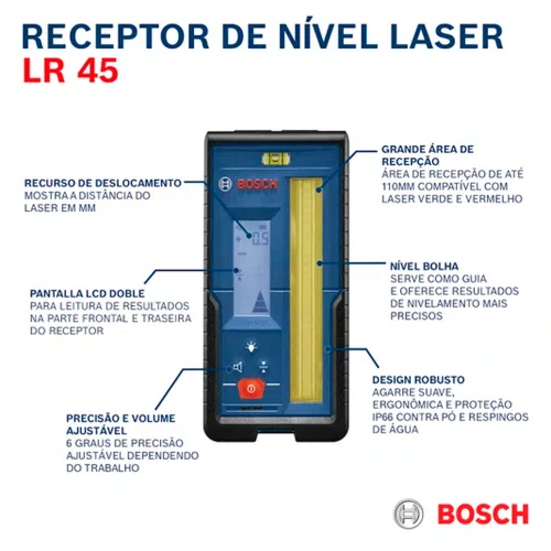 Receptor para Nível à Laser LR 45 - Bosch