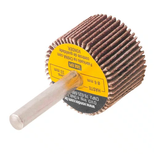 Roda de Lixa Grão 80 30 x 20mm com Haste 1/4" - Vonder