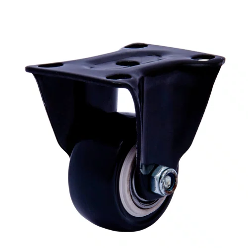 Rodízio Fixo Black 41mm 30kg com Placa e Roda Preto - Colson