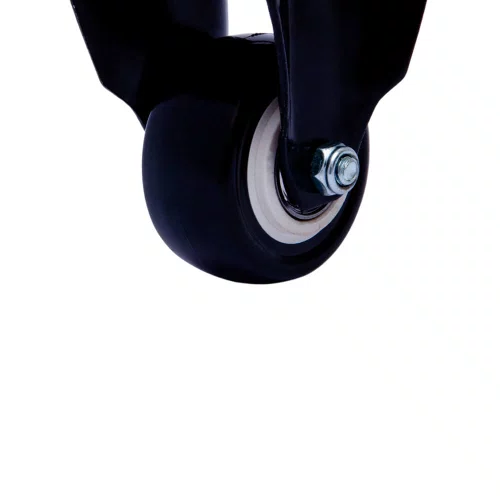 Rodízio Fixo  Black 50mm 50kg com Placa e Roda Preto - Colson