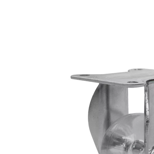 Rodízio Fixo Série Gel 35mm 30kg com Placa e Roda Transparente - Colson