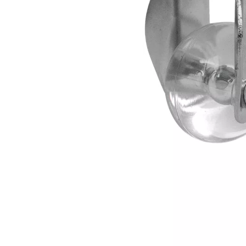 Rodízio Fixo Série Gel 35mm 30kg com Placa e Roda Transparente - Colson