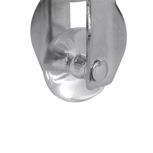 Rodízio Fixo Série Gel 35mm 30kg com Placa e Roda Transparente - Colson