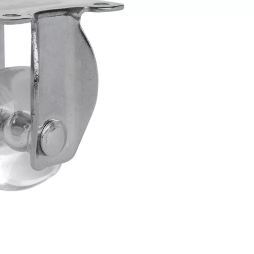 Rodízio Fixo Série Gel 35mm 30kg com Placa e Roda Transparente - Colson