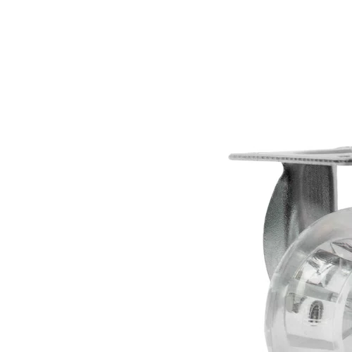 Rodízio Fixo Série Gel 50mm 40kg com Placa e Roda Transparente - Colson
