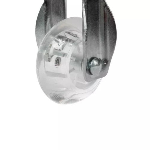 Rodízio Fixo Série Gel 50mm 40kg com Placa e Roda Transparente - Colson