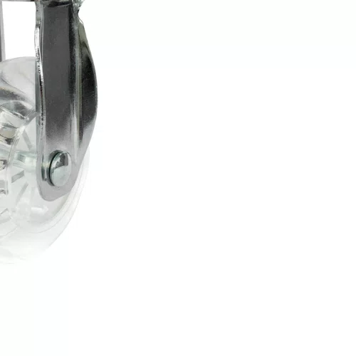 Rodízio Fixo Série Gel 75mm 50kg com Placa Roda Transparente - Colson