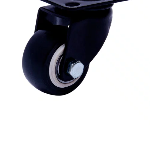 Rodízio Giratório Black 41mm 30kg com Placa e Roda Preta - Colson