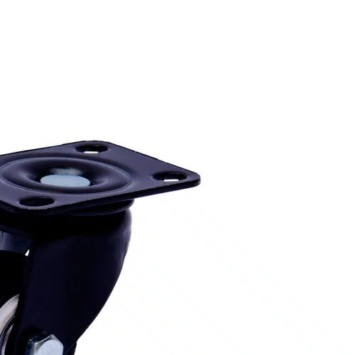 Rodízio Giratório Black 41mm 30kg com Placa e Roda Preta - Colson