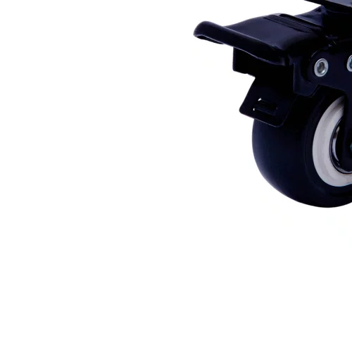 Rodízio Giratório Black 50mm 50kg com Placa e Freio Roda Preto - Colson