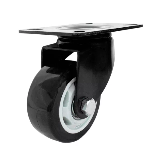 Rodízio Giratório Com Freio Black 75mm 70kg Polietileno Preto - Colson